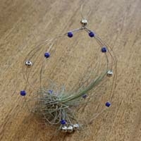Hanging Air Plant Ornament Wire Completed